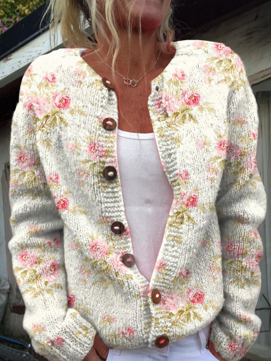 Anna | Cardigan Vintage a Fiori