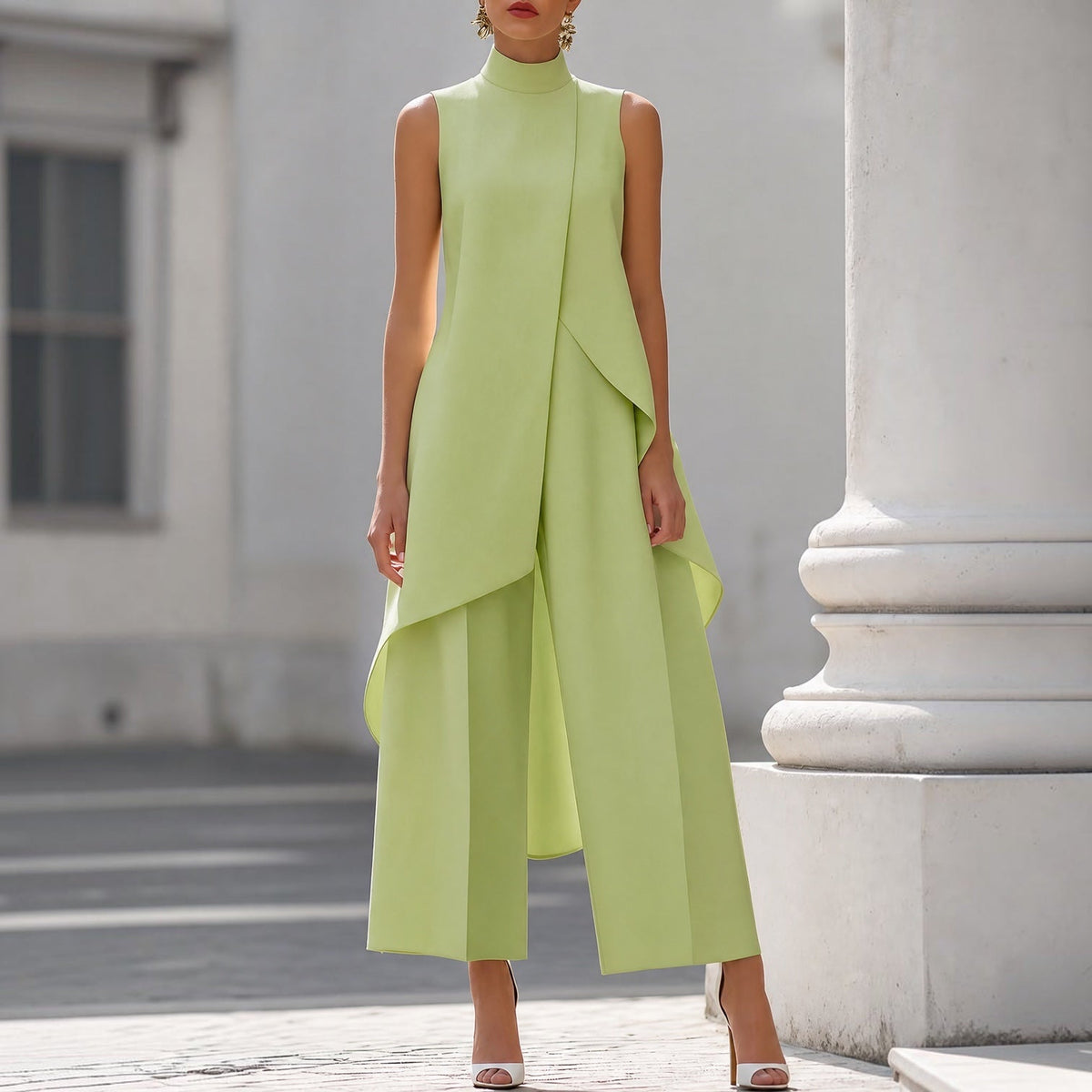Serafina | Completo asimmetrico con pantaloni