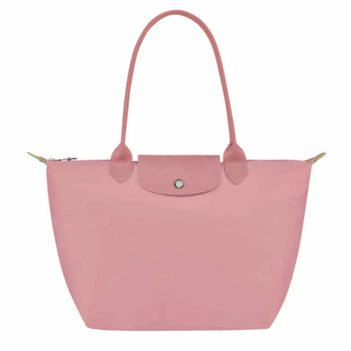 Pink Borsa Grande Pieghevole in Nylon, Rosa Petalo