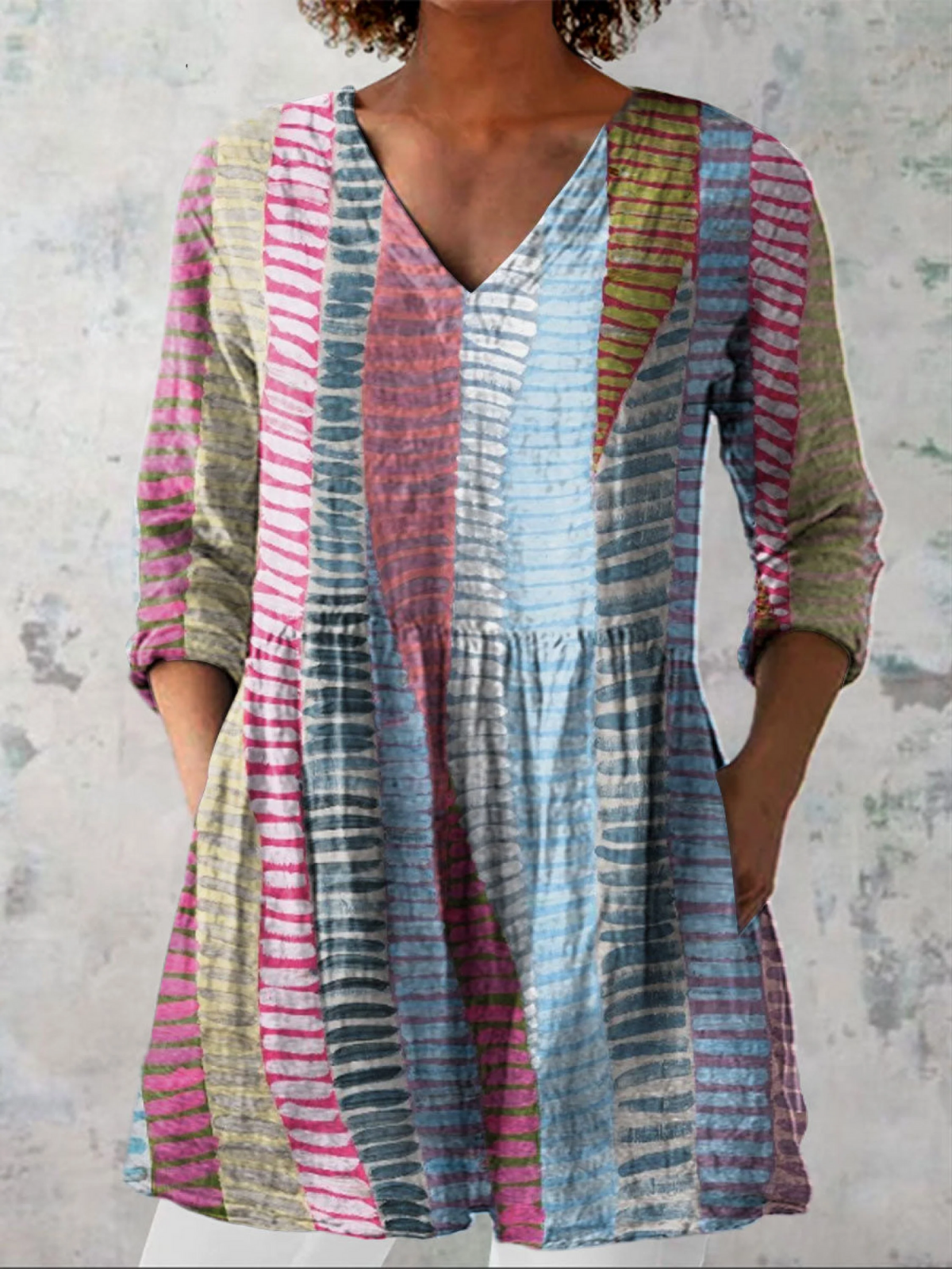 Vittoria | Tunica Righe Multicolore