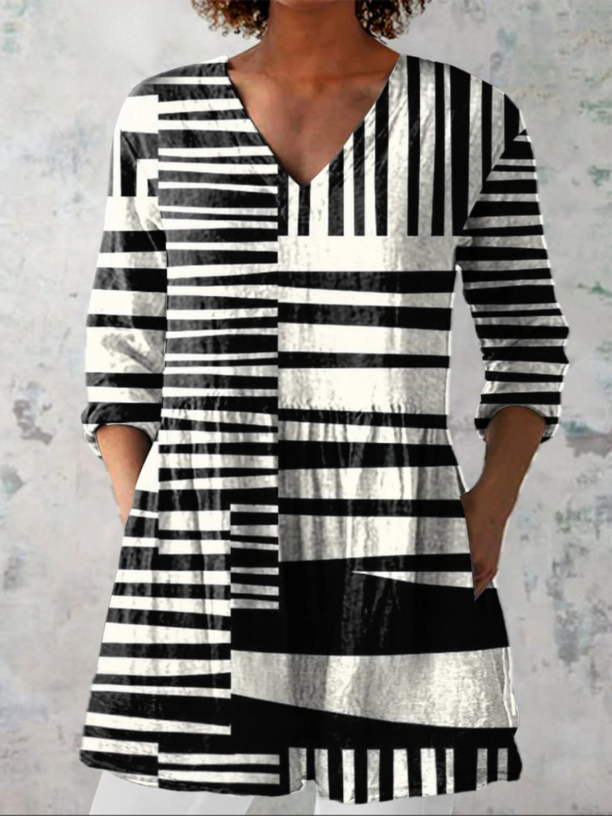 Ottavia | Tunica Geometrica Bicolore
