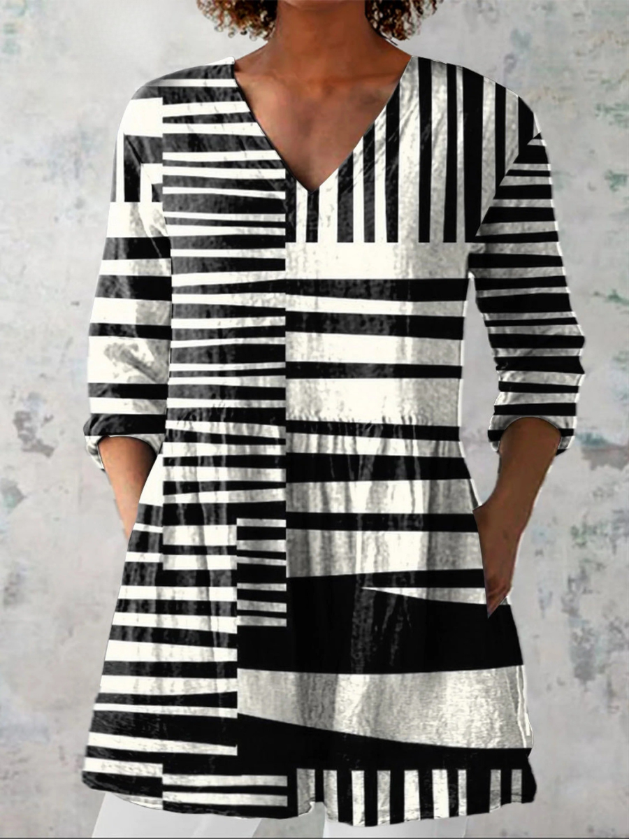 Ottavia | Tunica Geometrica Bicolore