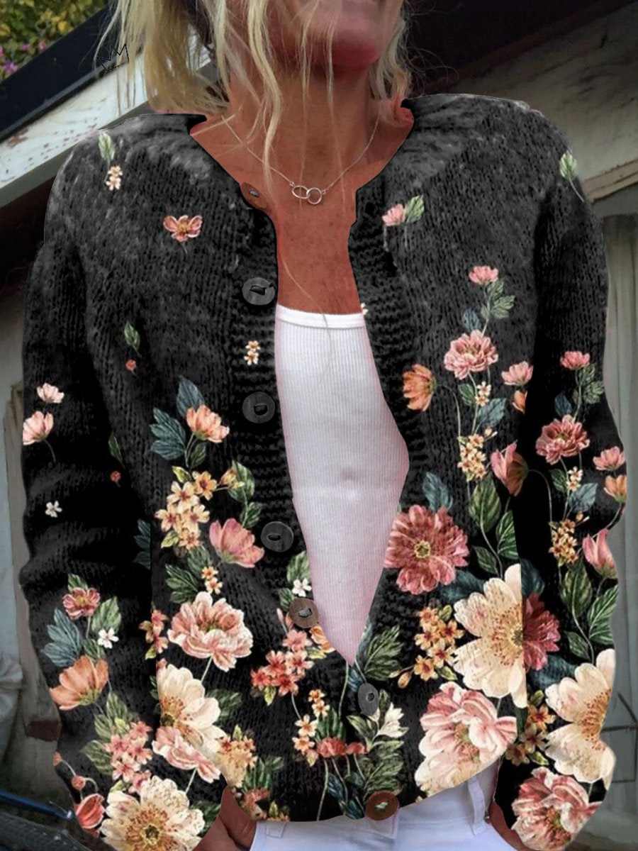 Maria | Cardigan Floreale Vintage