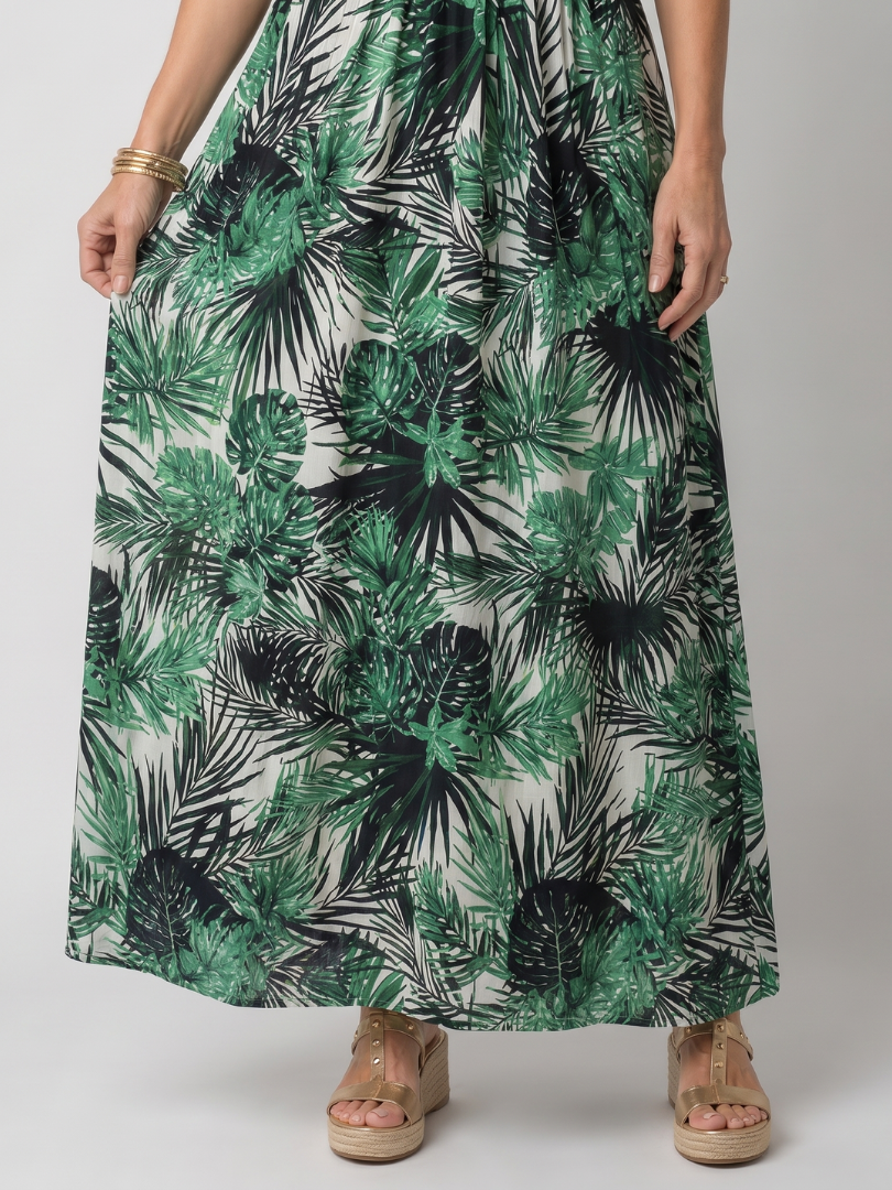 Greta | Abito lungo tropicale