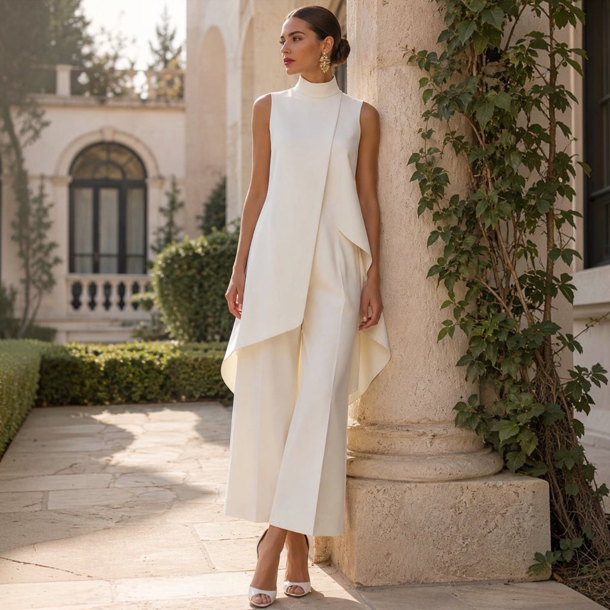 Serafina | Completo asimmetrico con pantaloni