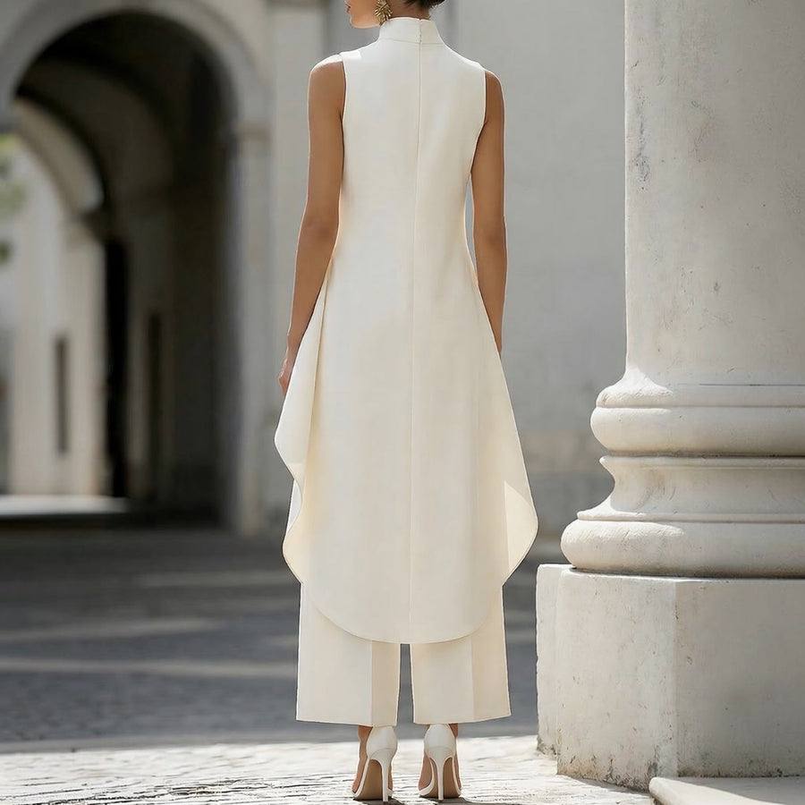 Serafina | Completo asimmetrico con pantaloni