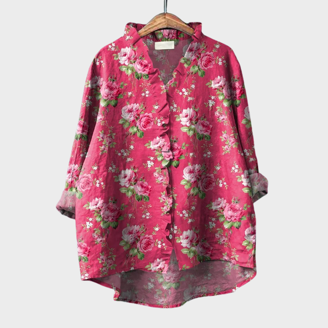 Tara | Elegante Camicetta Estiva in Lino