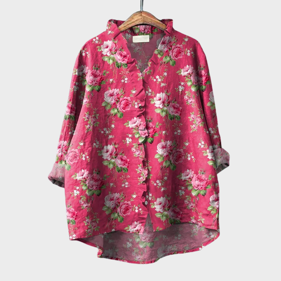 Tara | Elegante Camicetta Estiva in Lino