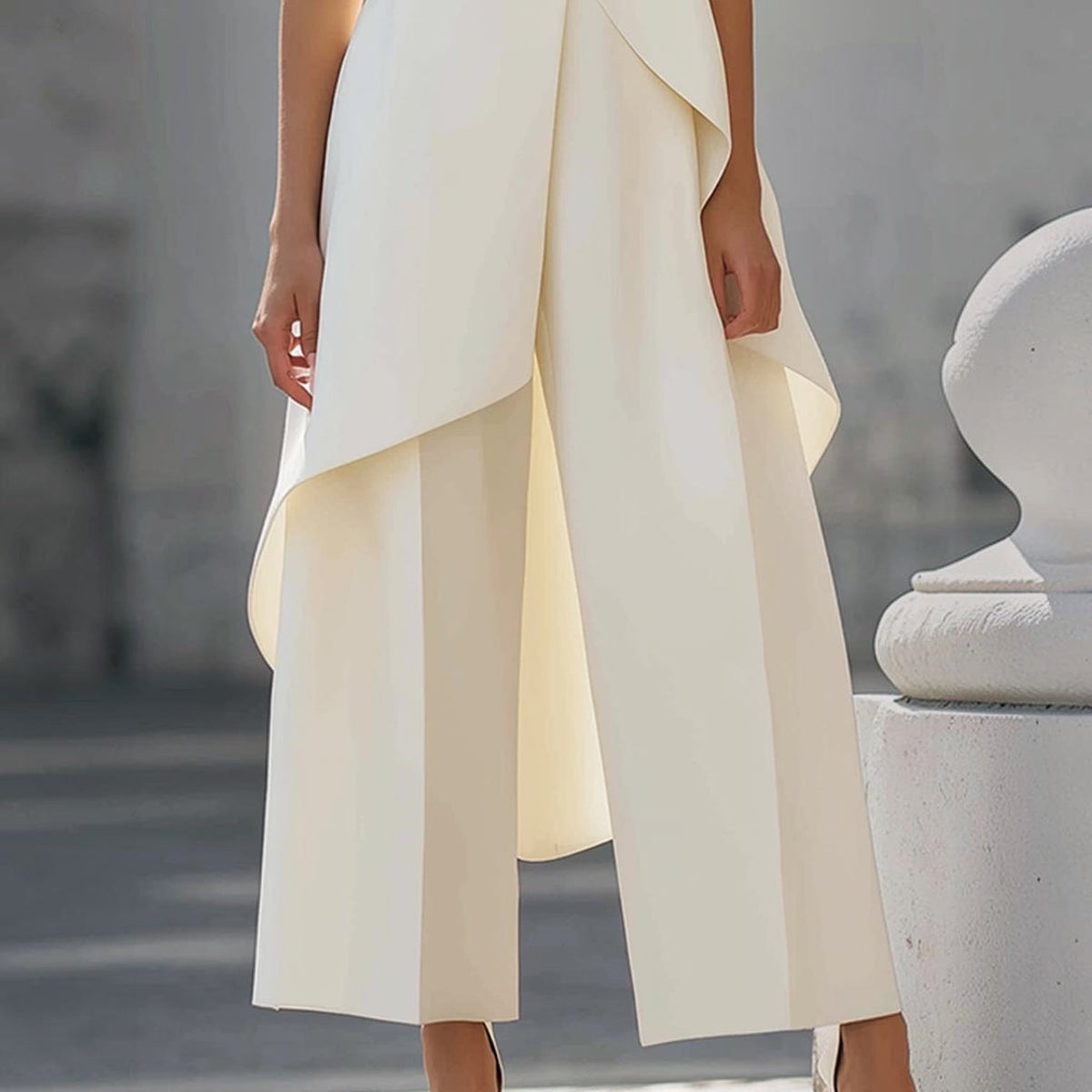 Serafina | Completo asimmetrico con pantaloni