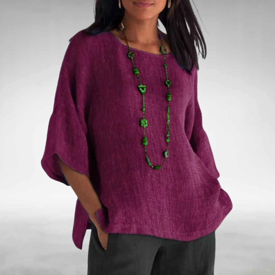 Maddalena | Blusa ampia in lino