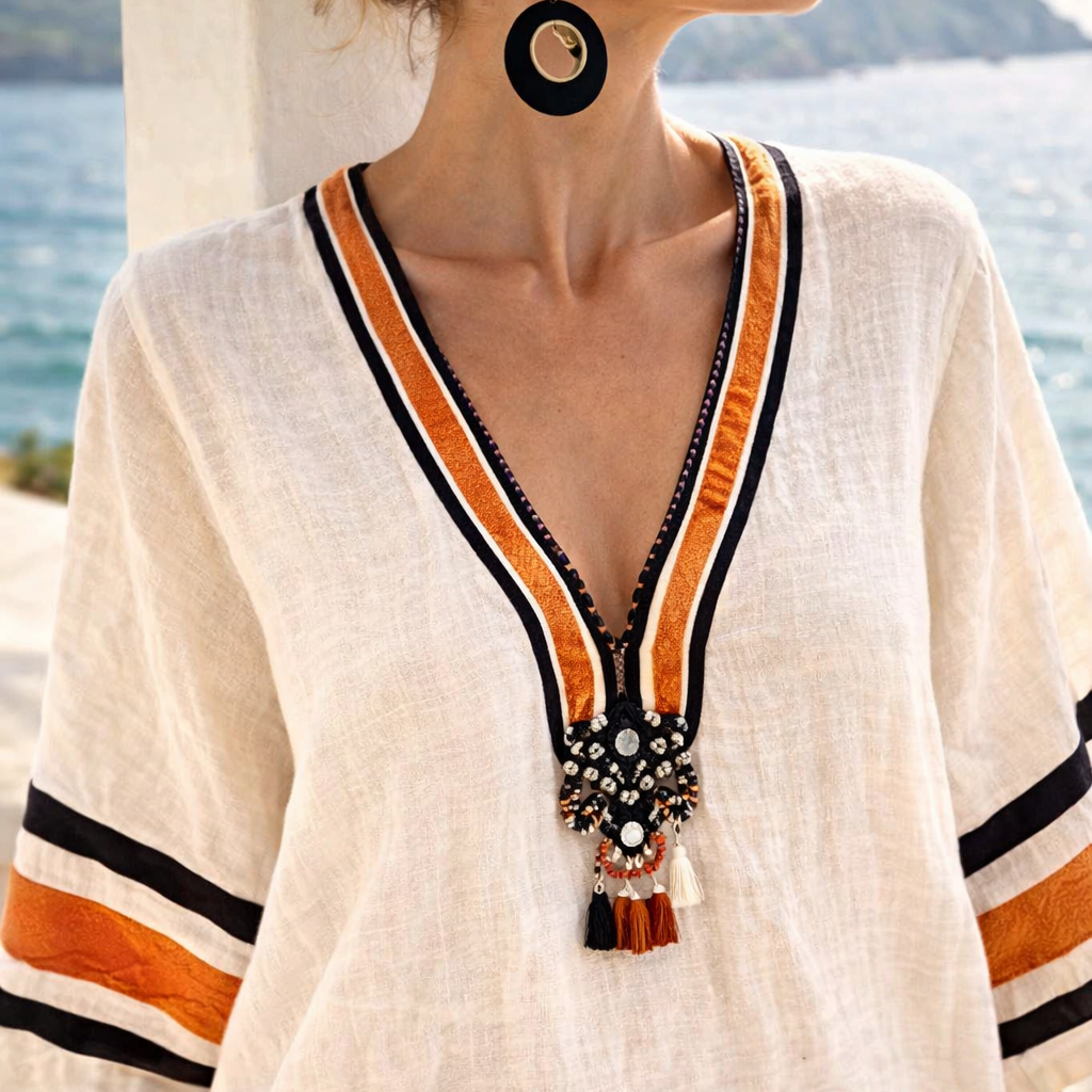 Elegante Abito color Ambra | Ideale per Ogni Occasione