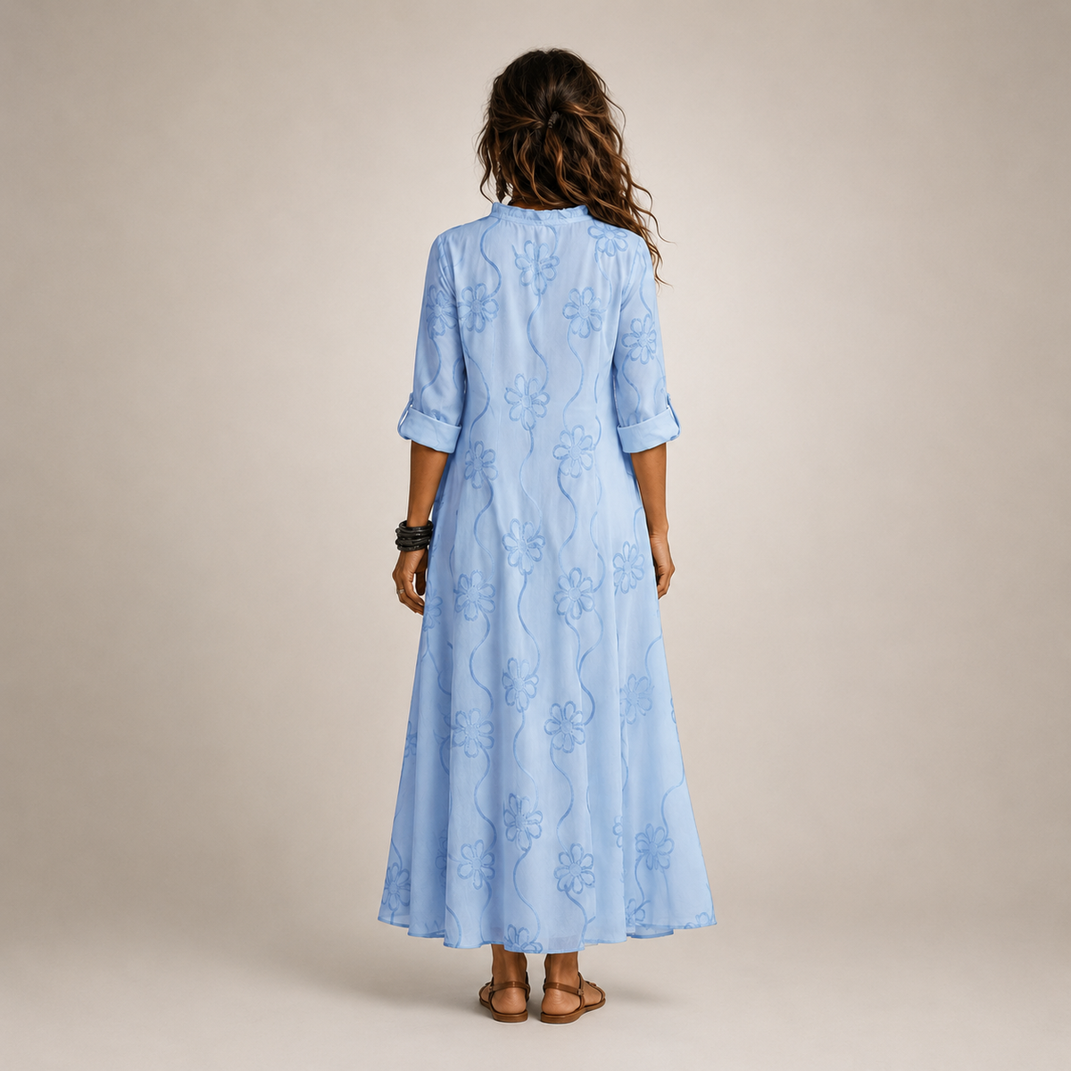Luciana | Abito Floreale Ricamato
