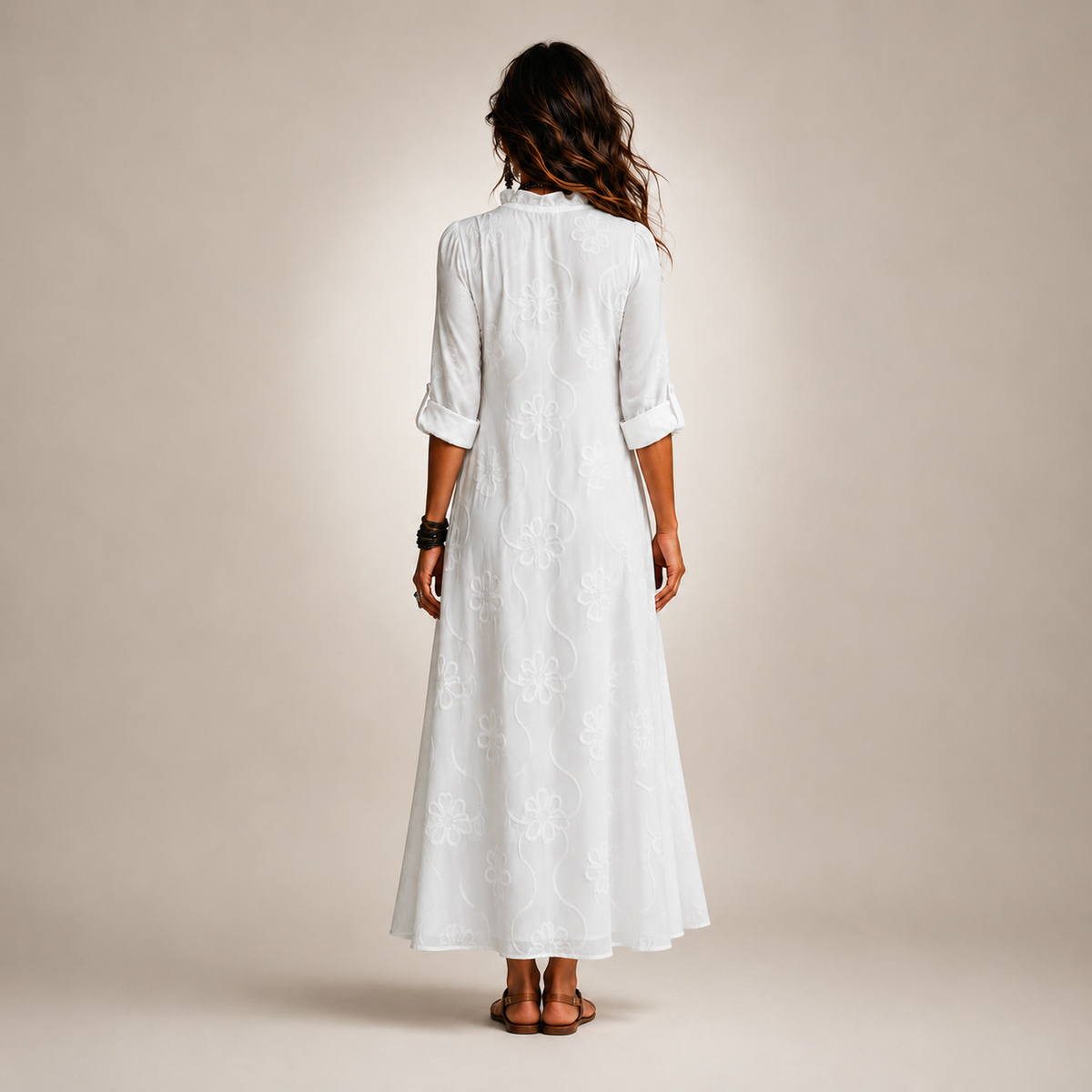 Luciana | Abito Floreale Ricamato