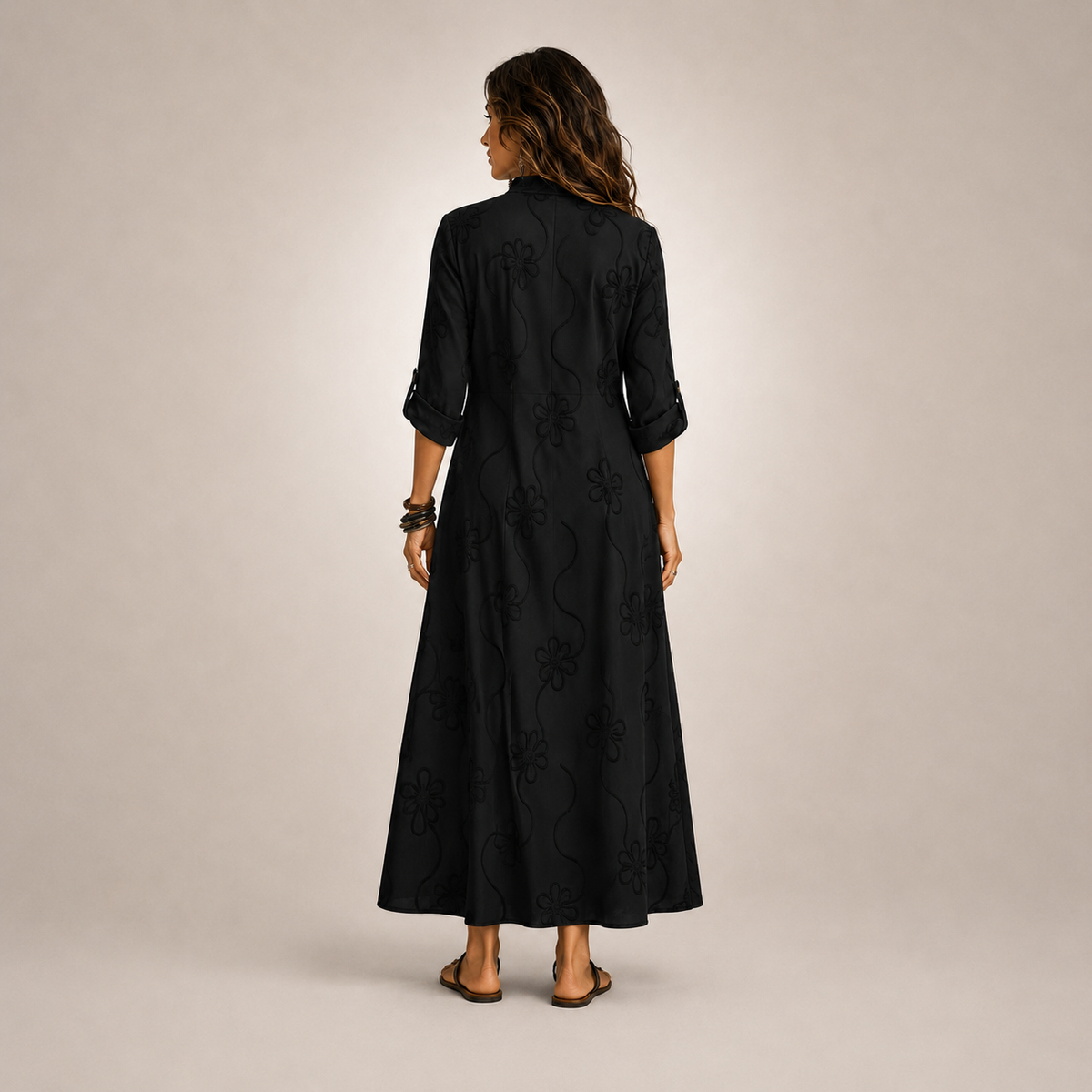 Luciana | Abito Floreale Ricamato