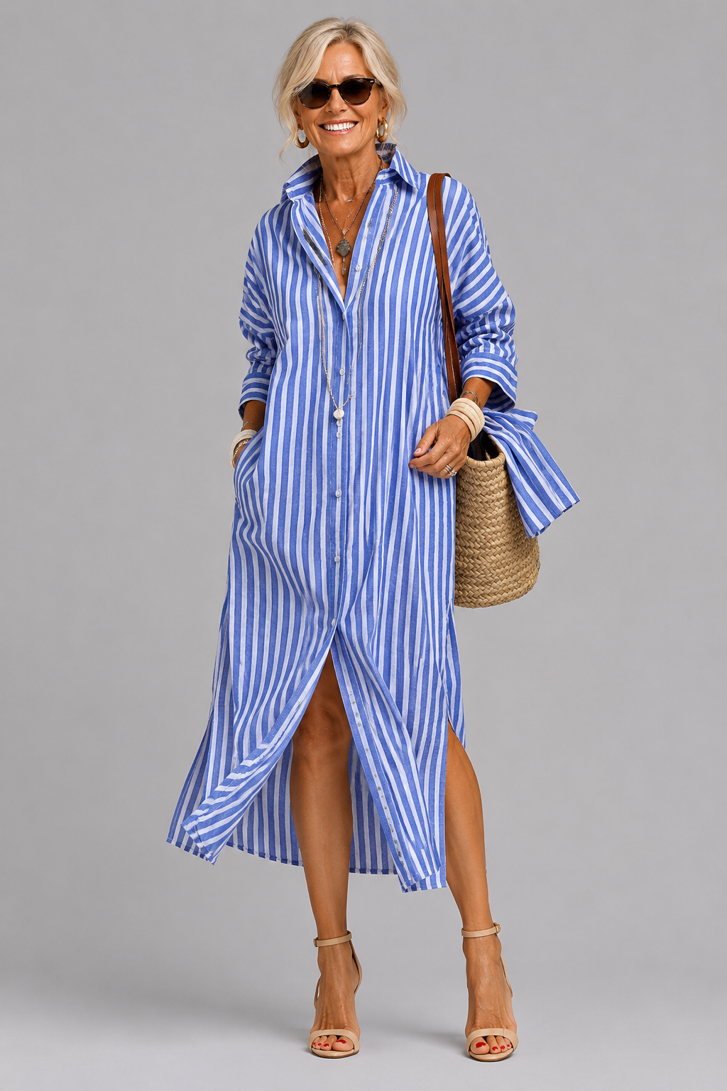 Martina | Abito camicia a righe