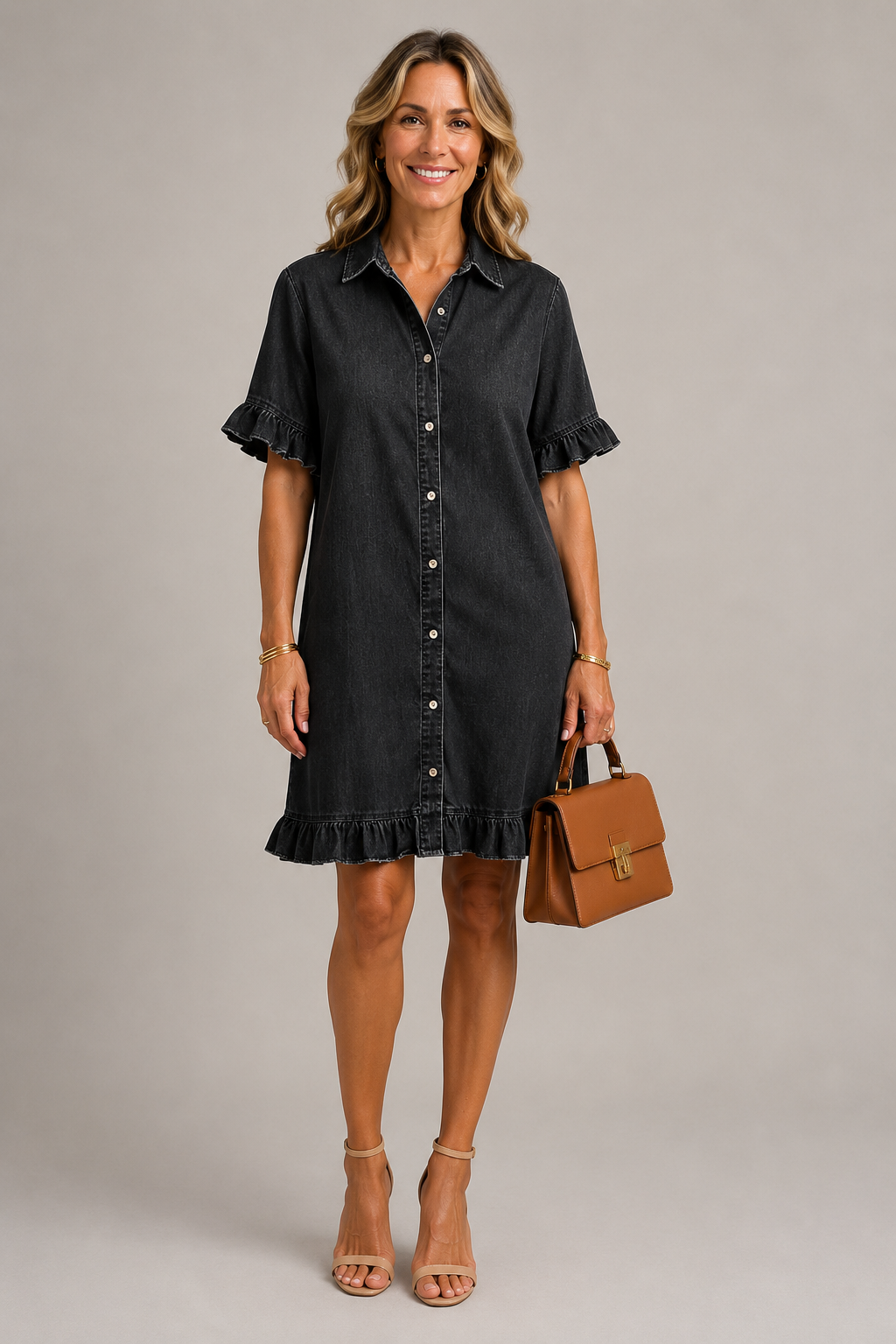 Federica | Abito chemisier in denim