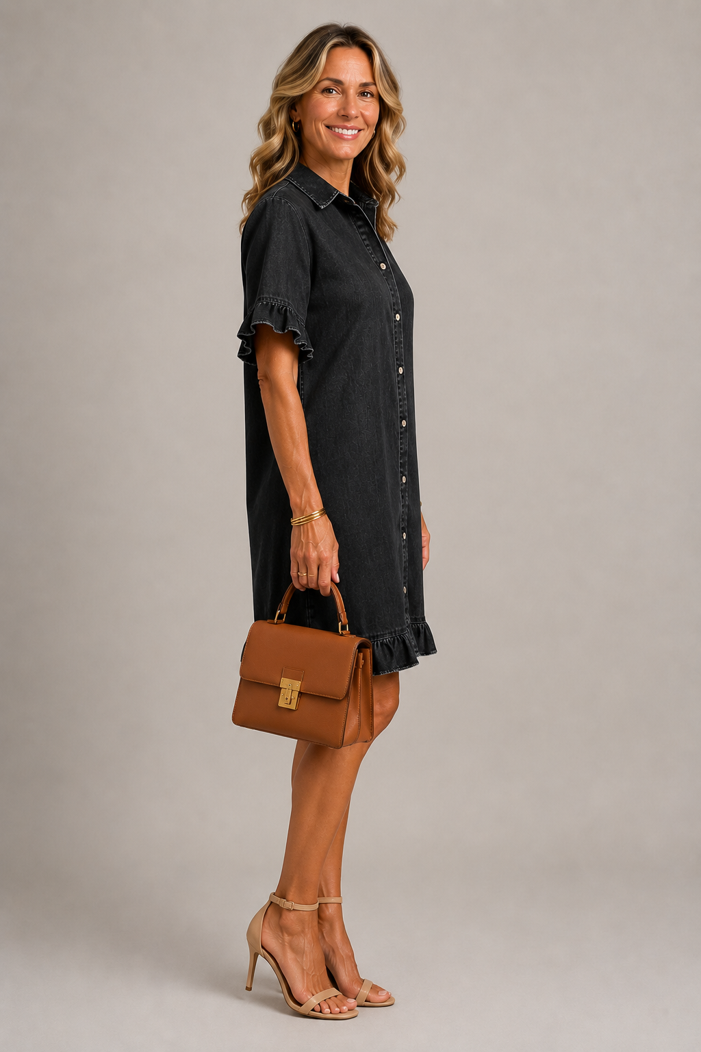 Federica | Abito chemisier in denim