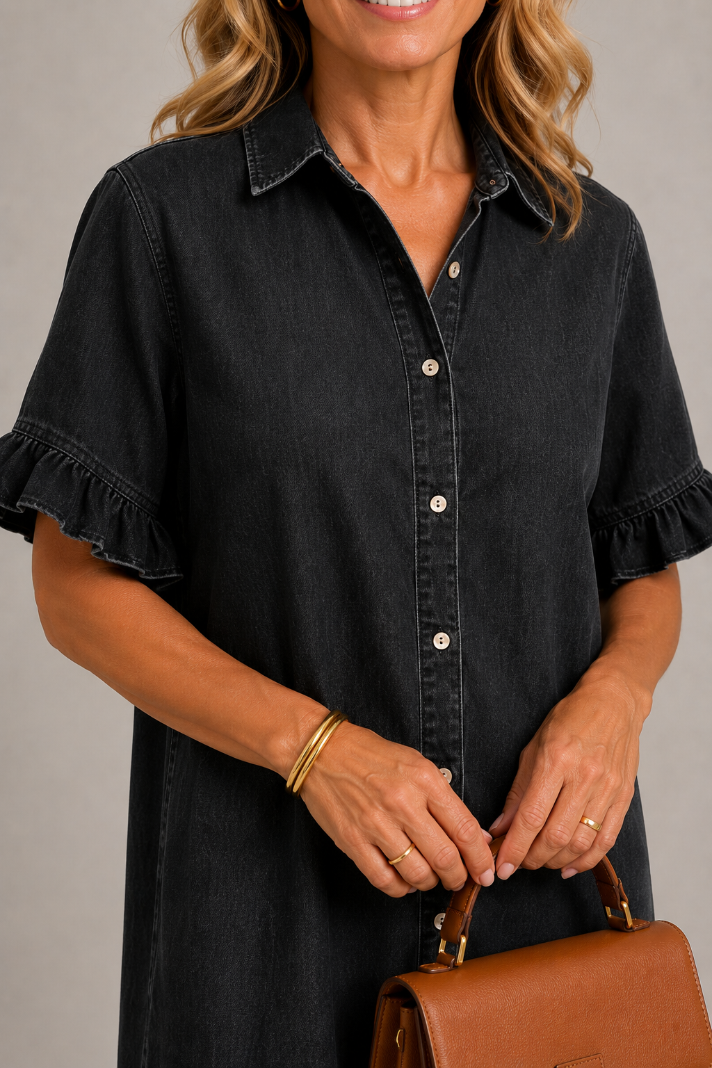 Federica | Abito chemisier in denim