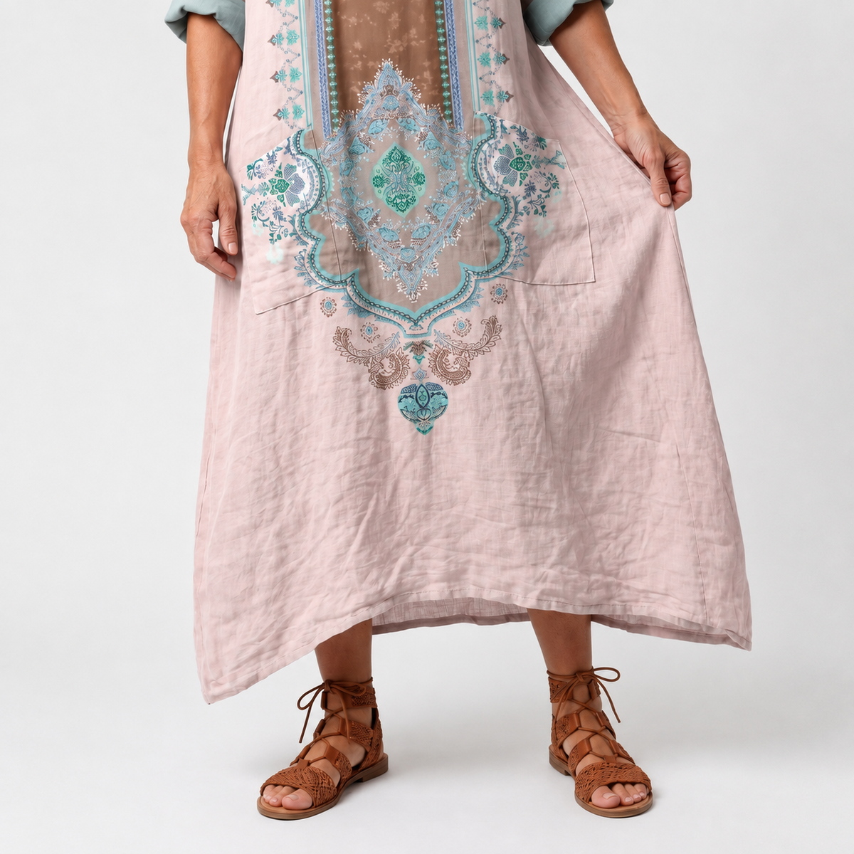 Alessandra | Abito Lungo Ornamentale