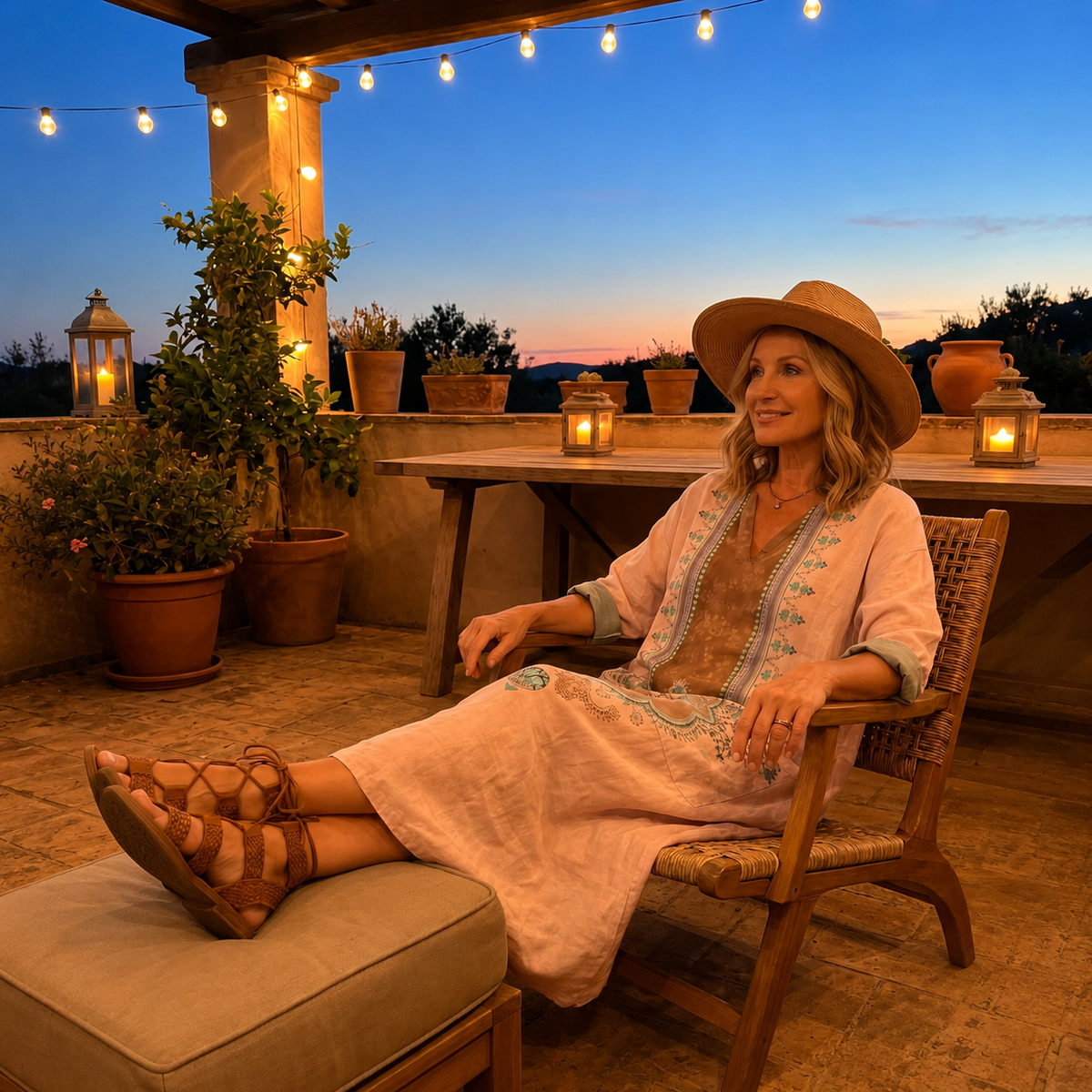Alessandra | Abito Lungo Ornamentale