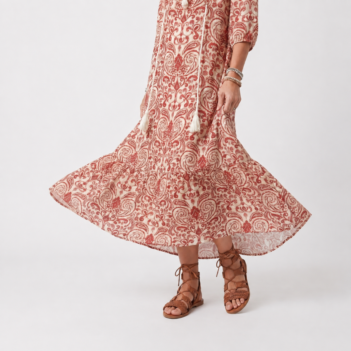 Rosalia | Abito Lungo Ornamentale