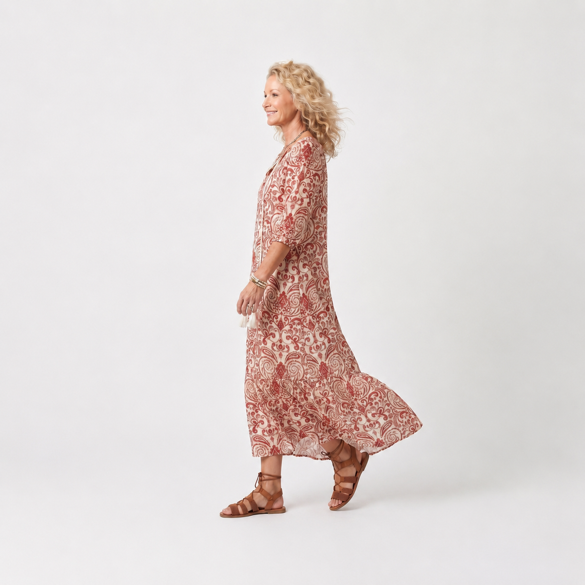 Rosalia | Abito Lungo Ornamentale