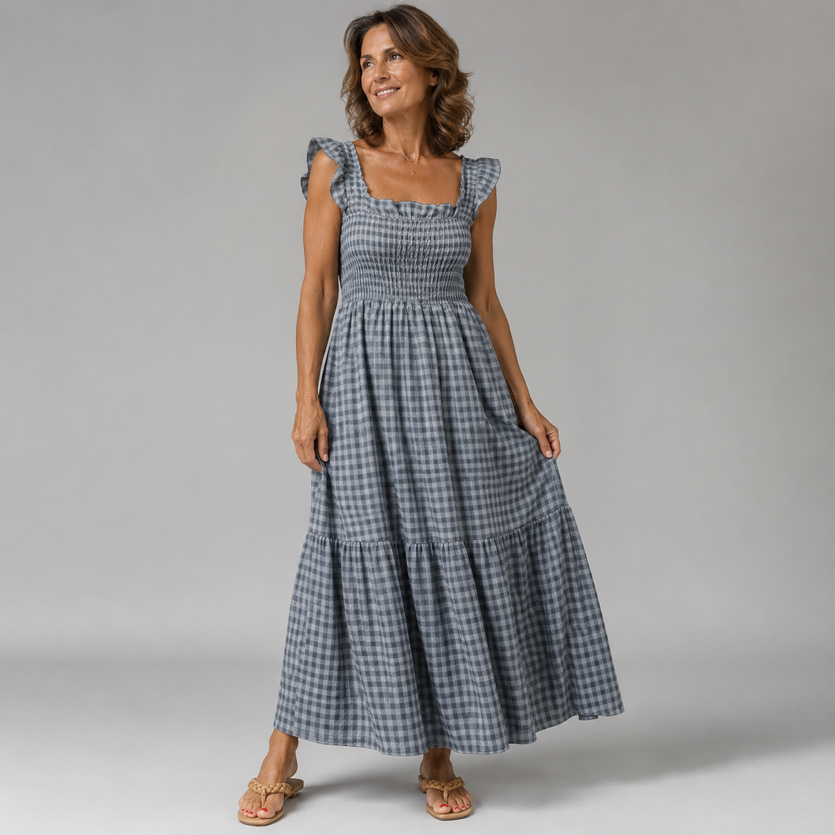 Beatrice | Abito Lungo Vichy