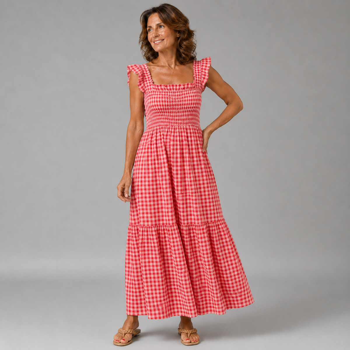 Beatrice | Abito Lungo Vichy