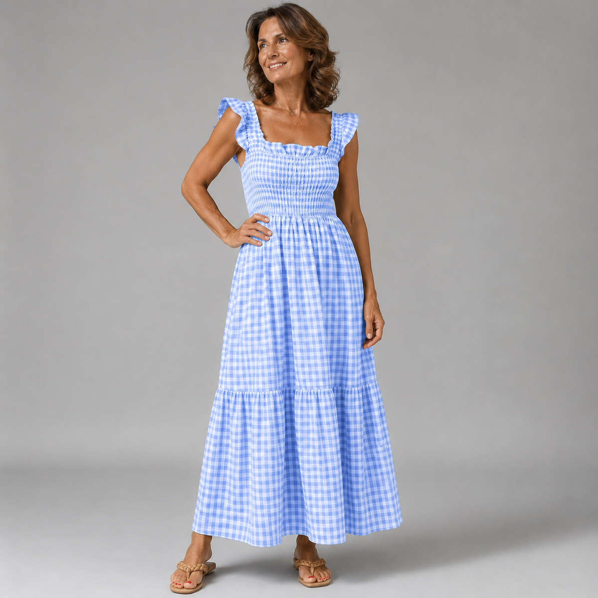 Beatrice | Abito Lungo Vichy