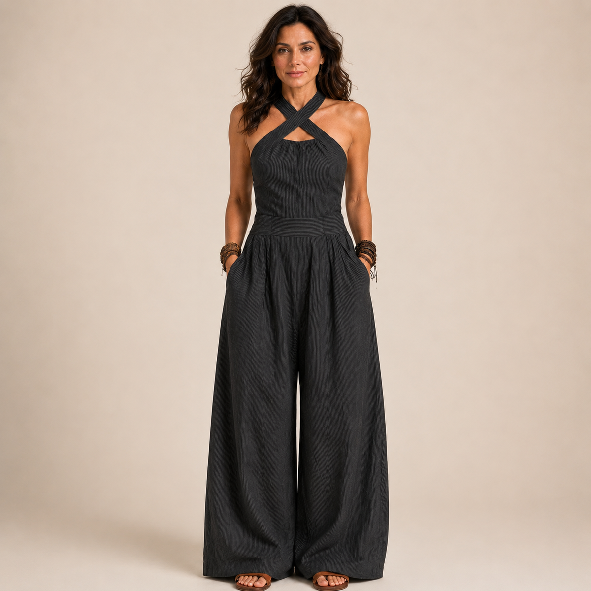 Elettra | Tuta Halter Fluida
