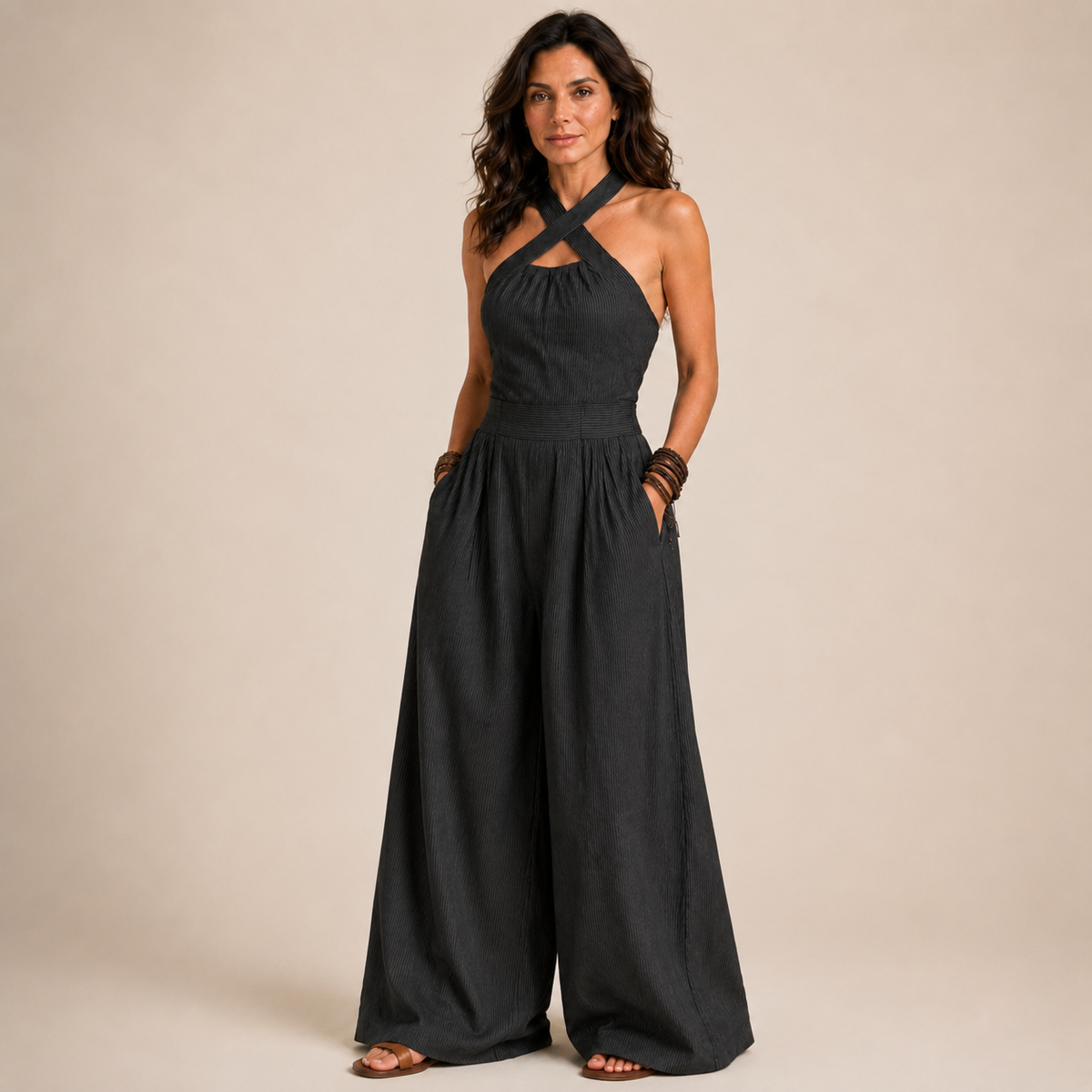 Elettra | Tuta Halter Fluida