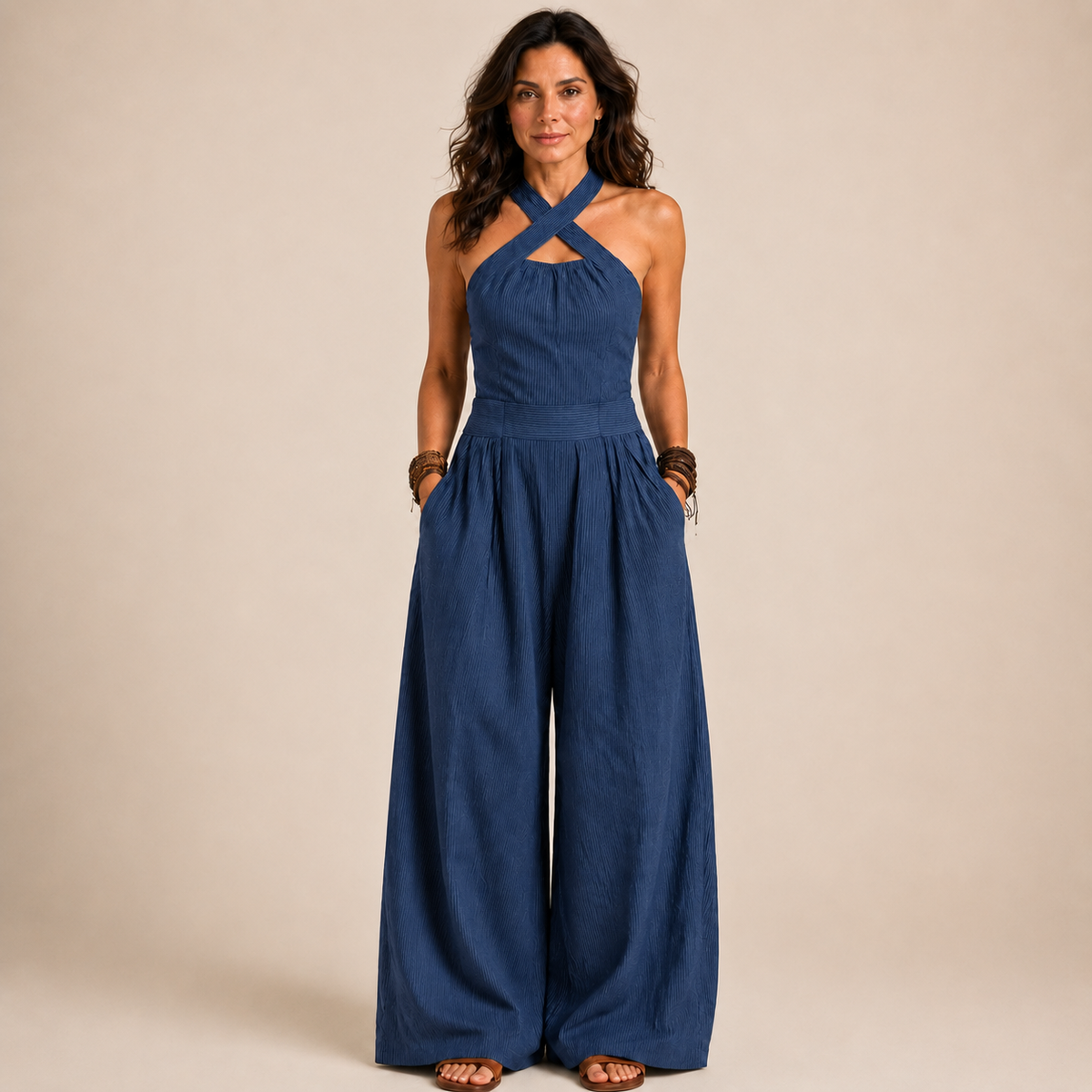 Elettra | Tuta Halter Fluida