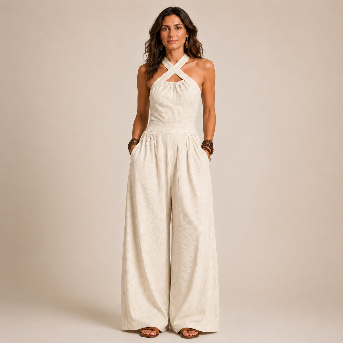 Elettra | Tuta Halter Fluida