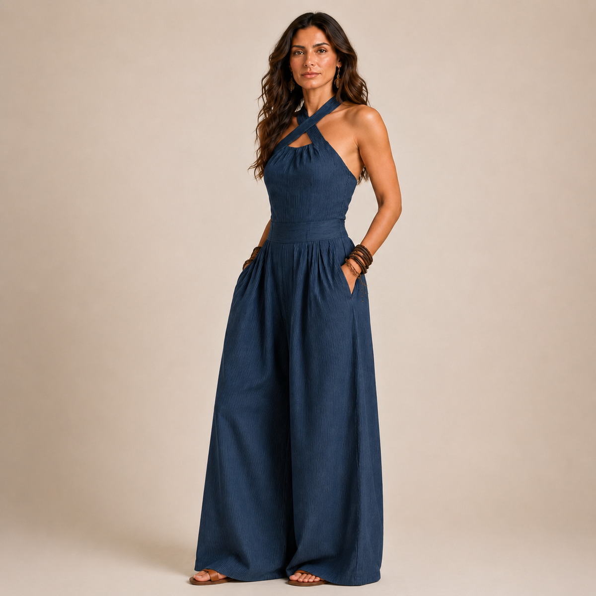 Elettra | Tuta Halter Fluida