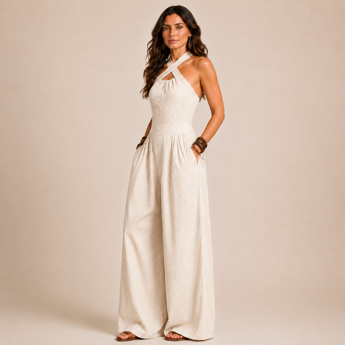 Elettra | Tuta Halter Fluida