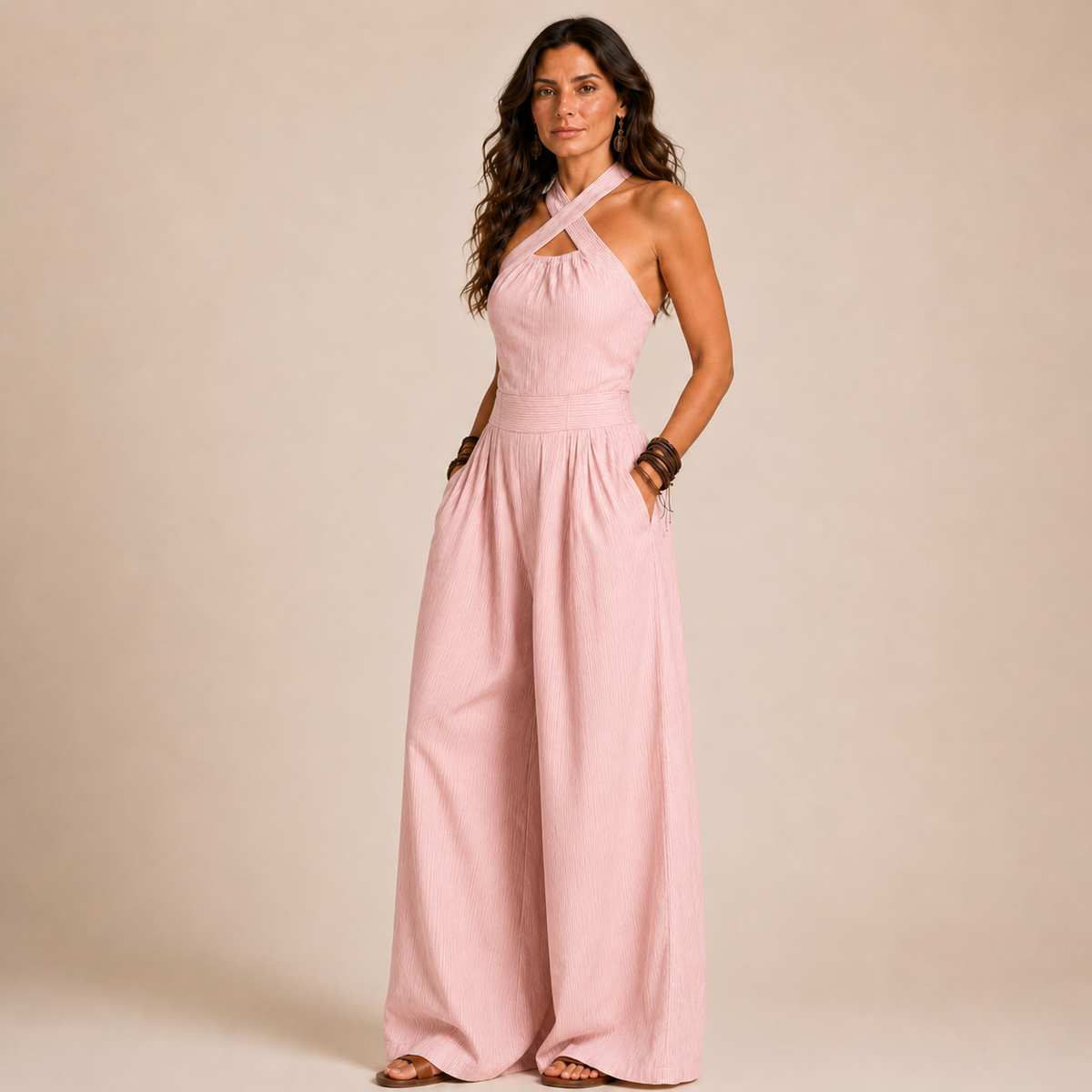 Elettra | Tuta Halter Fluida