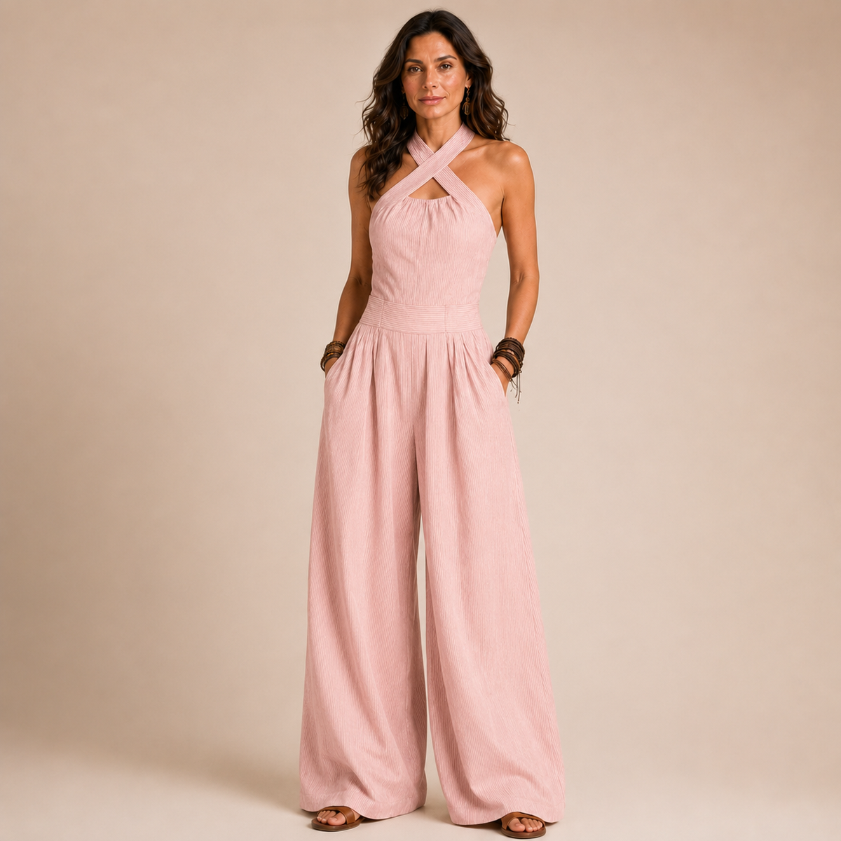Elettra | Tuta Halter Fluida