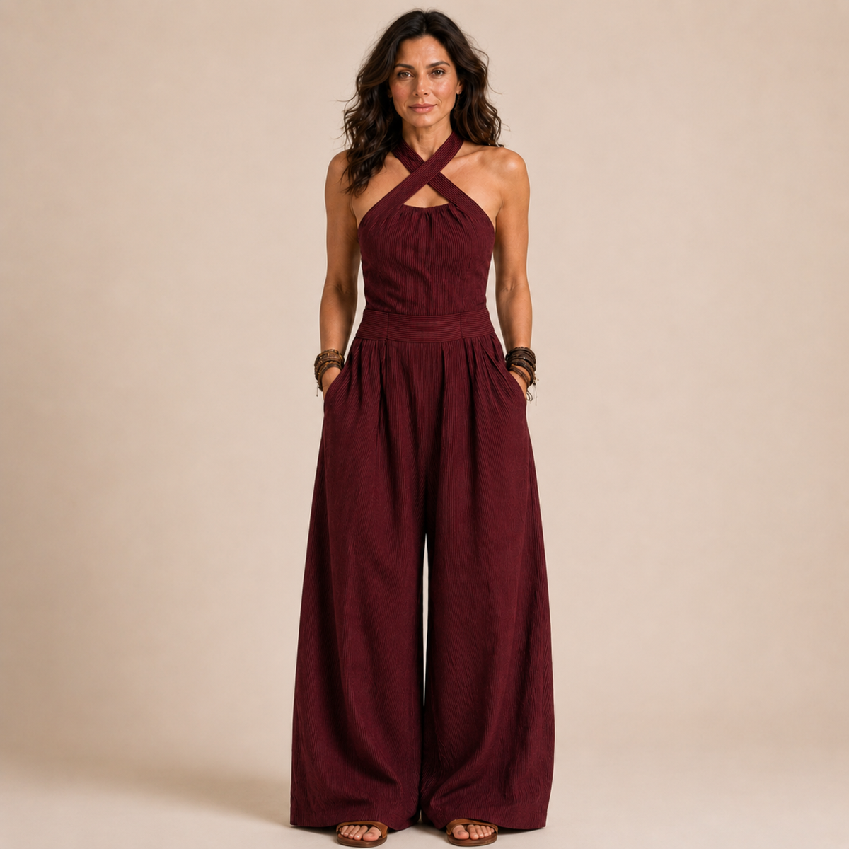 Elettra | Tuta Halter Fluida