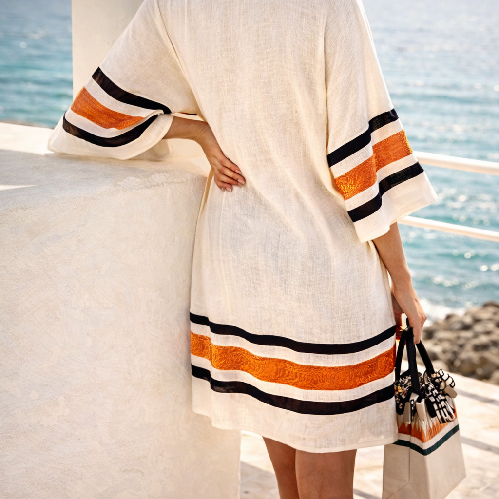 Elegante Abito color Ambra | Ideale per Ogni Occasione
