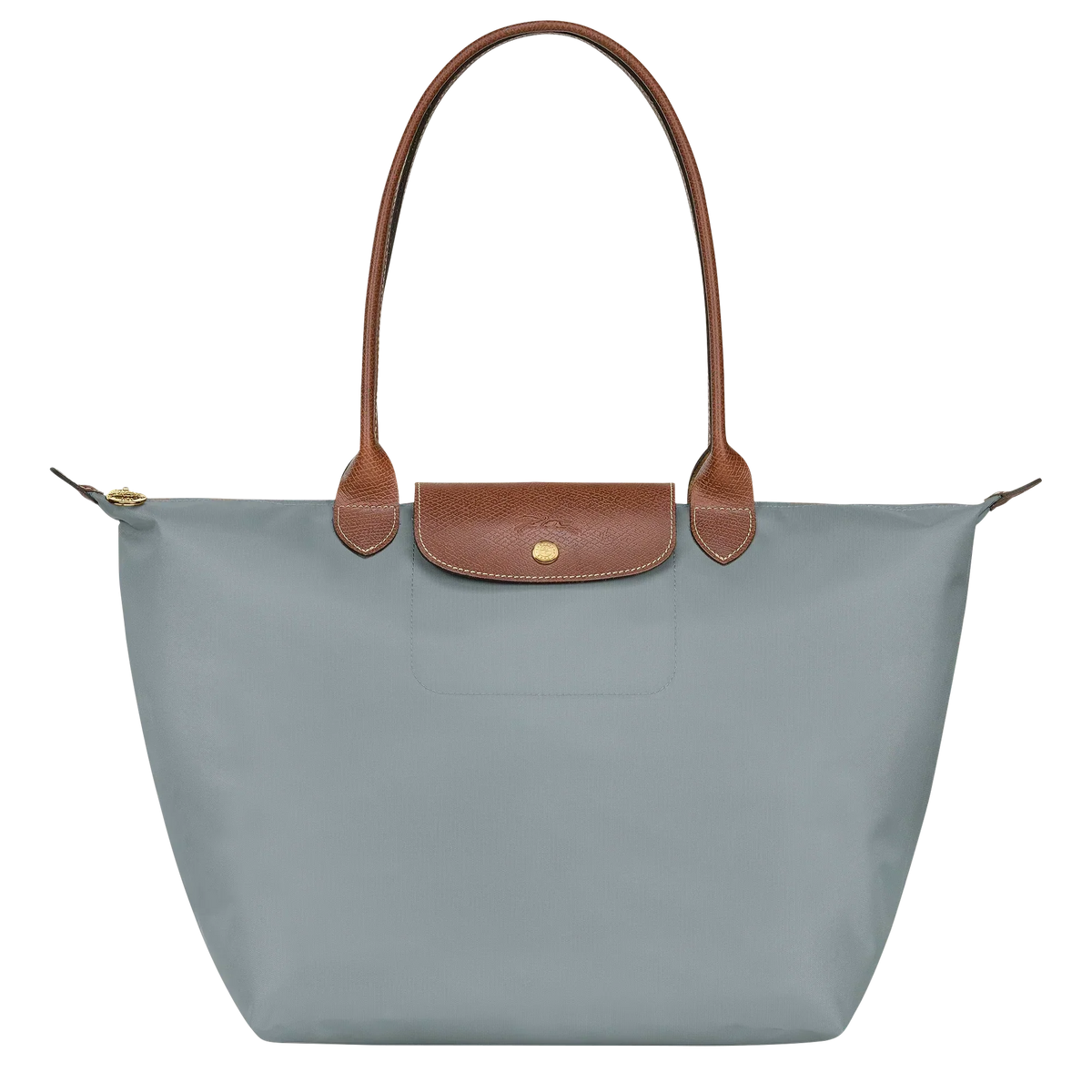 Borsa Grande Pieghevole in Nylon, Acciaio