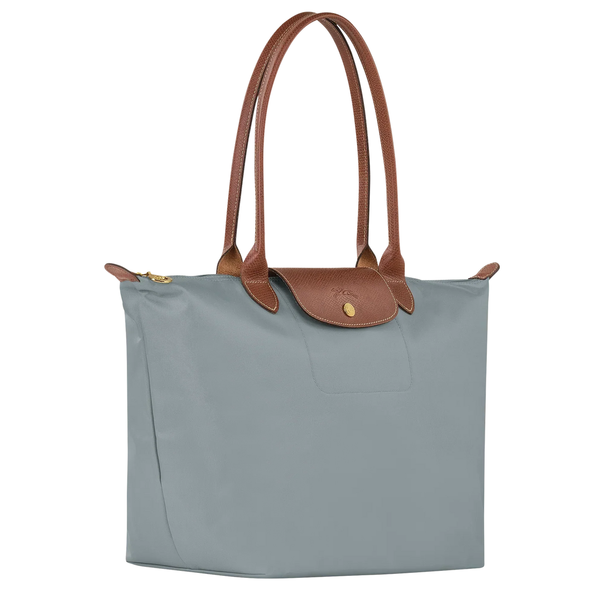 Borsa Grande Pieghevole in Nylon, Acciaio