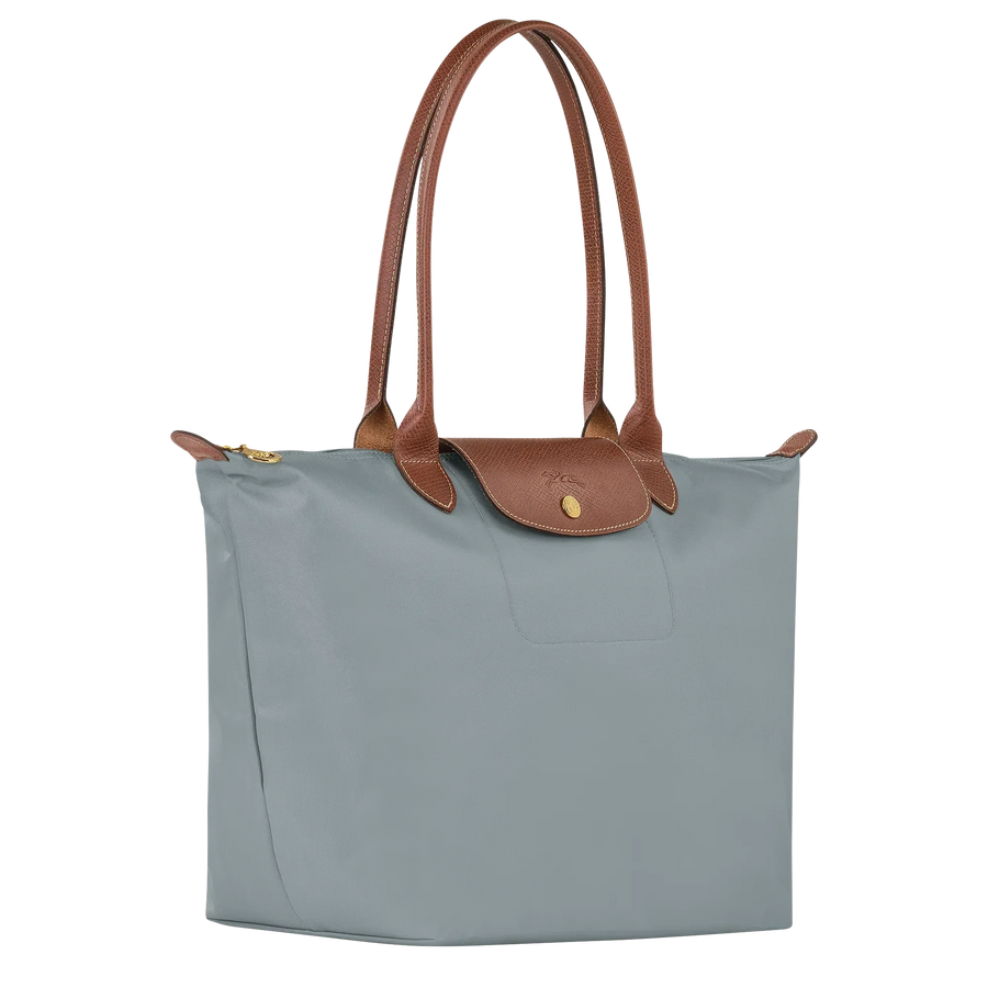 Borsa Grande Pieghevole in Nylon, Acciaio
