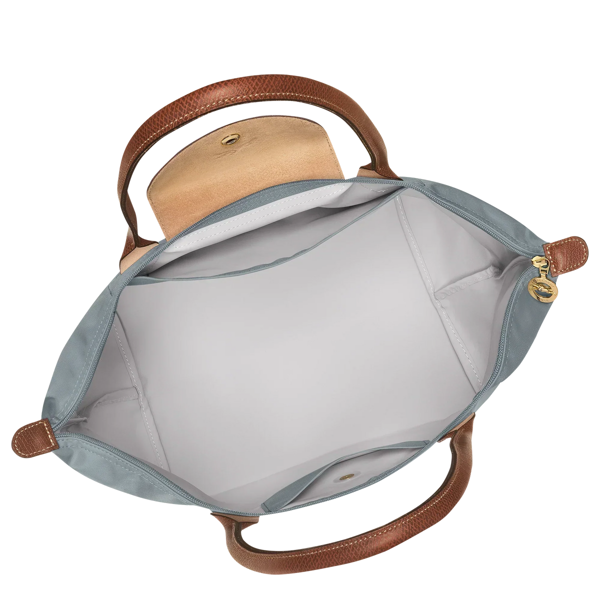 Borsa Grande Pieghevole in Nylon, Acciaio
