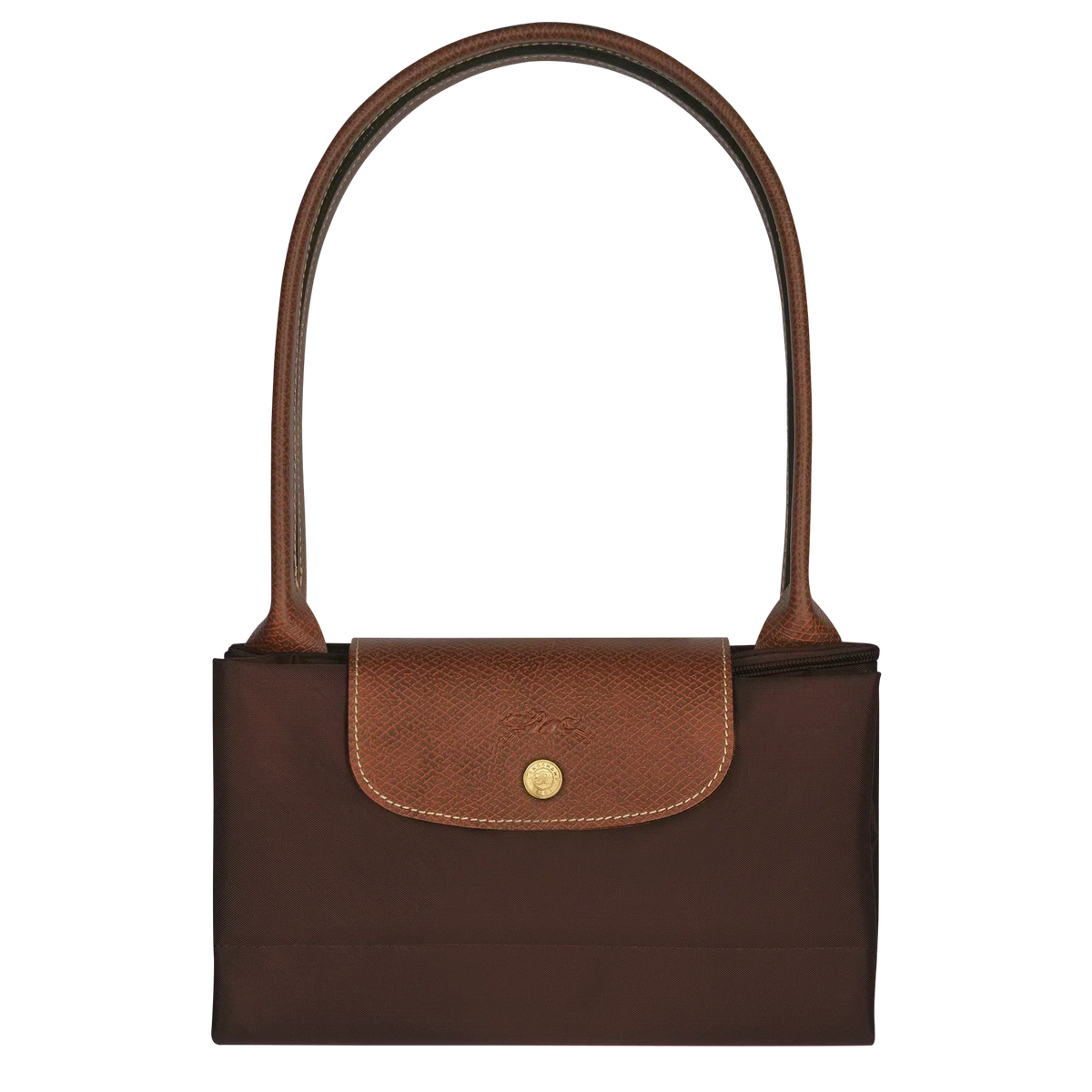 Borsa Grande Pieghevole in Nylon, Ebano