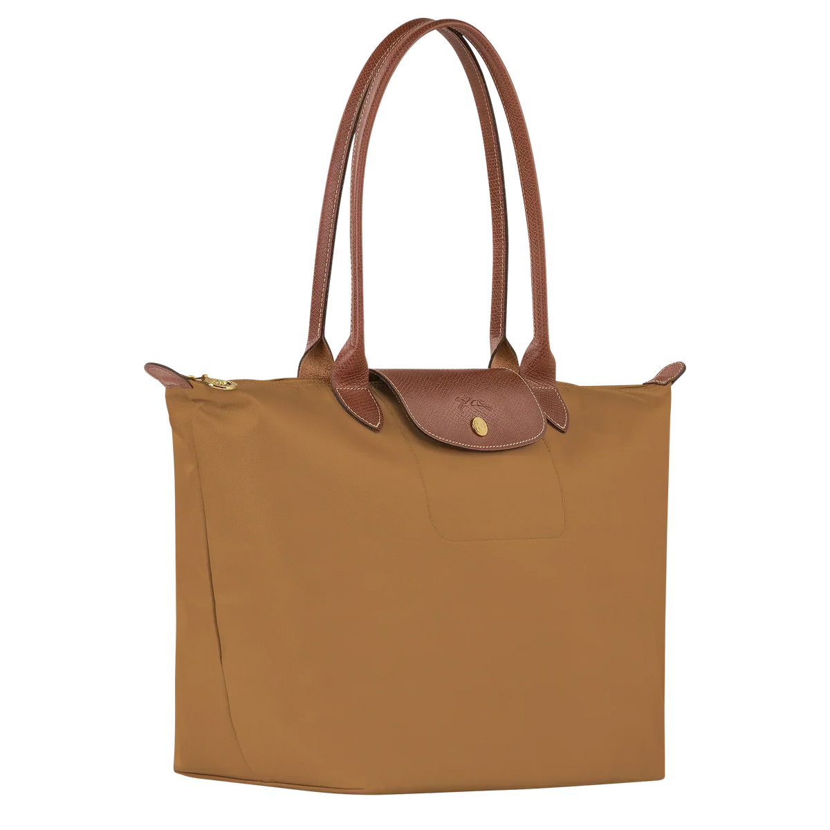 Borsa Grande Pieghevole in Nylon, Fulvo