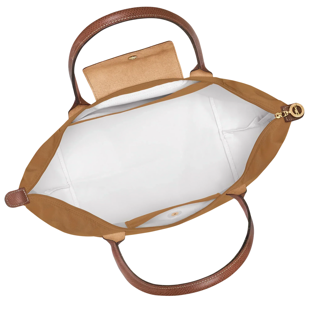 Borsa Grande Pieghevole in Nylon, Fulvo