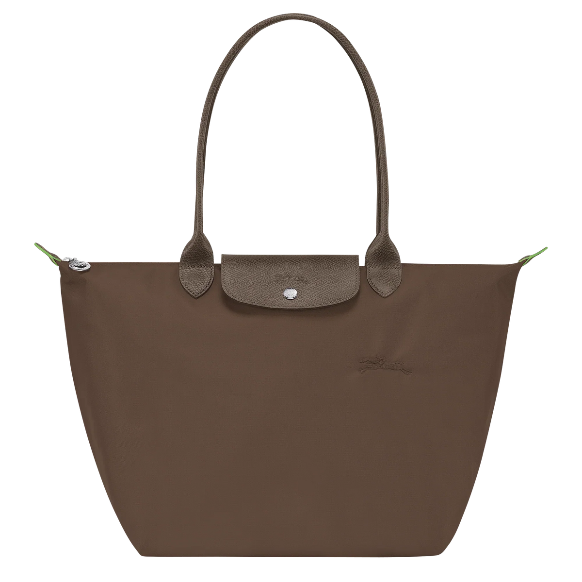 Borsa Grande Pieghevole in Nylon, Terra