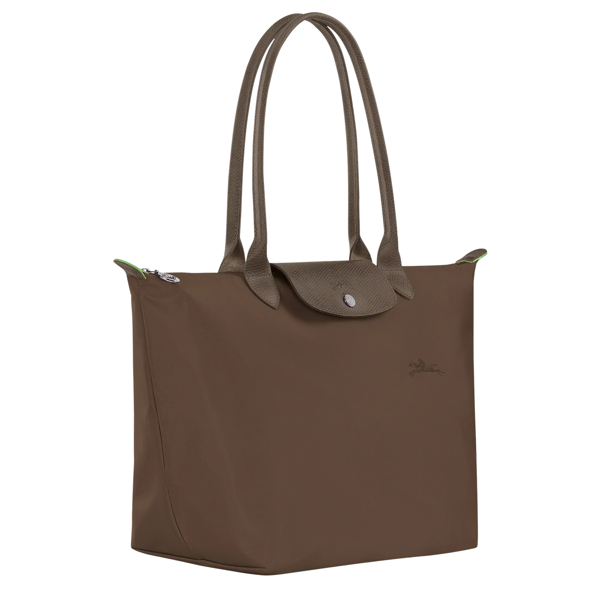 Borsa Grande Pieghevole in Nylon, Terra