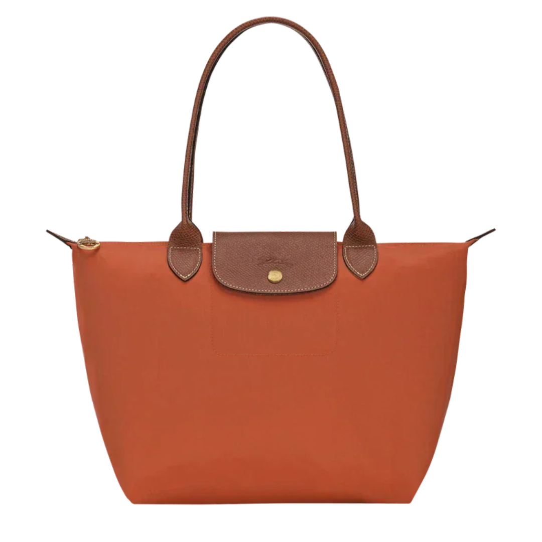 Borsa Grande Pieghevole in Nylon, Mattone