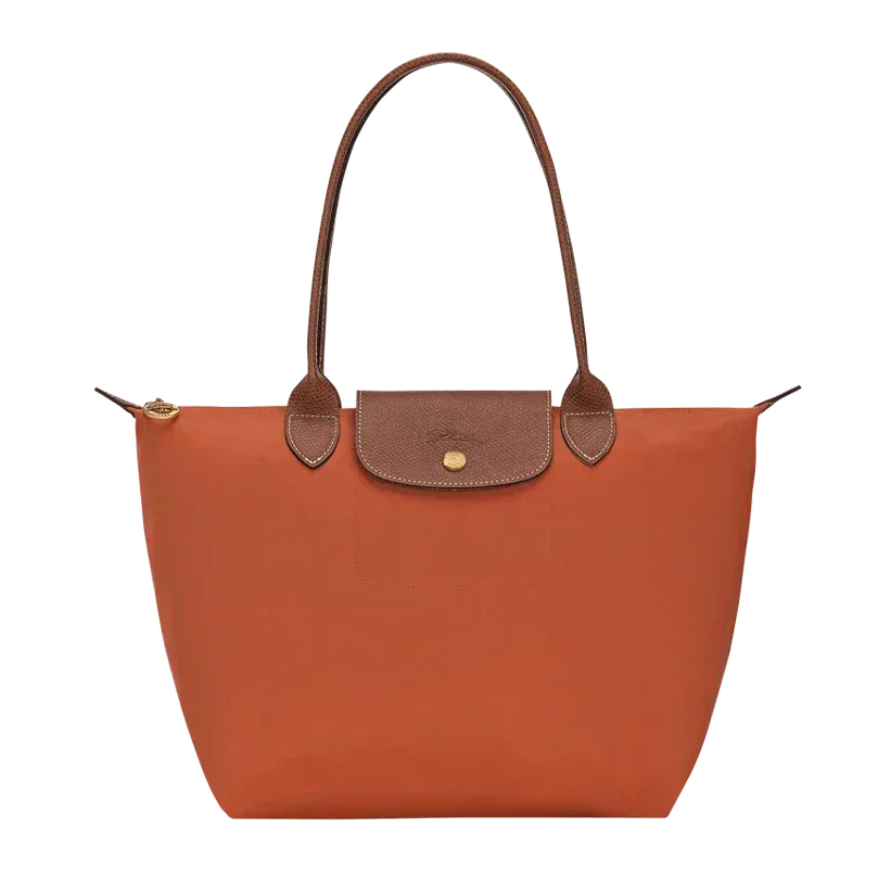 Borsa Grande Pieghevole in Nylon, Mattone